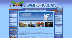 Desktop Screenshot of gamers-holidays.com